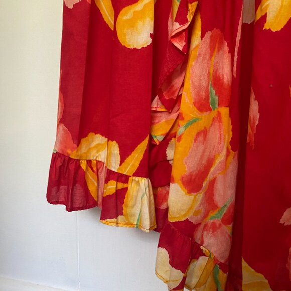 NWT Vintage Roseline Petrus Summer Muumuu Puff Sleeves Hawaiian Dress Size S - Picture 5 of 6